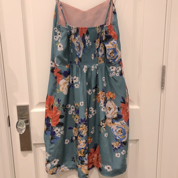 Anthropologie Moulinette Soeurs Verdant Floral 100% Silk Dress - Picture 6 of 16